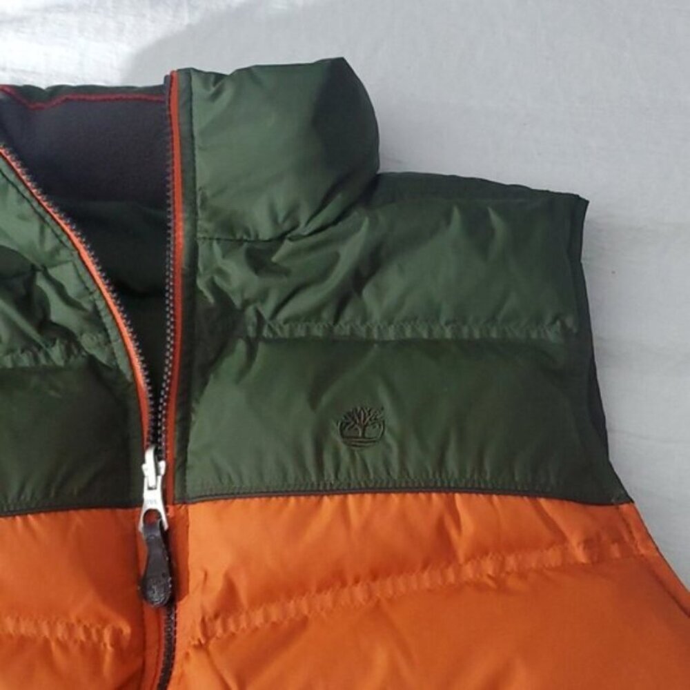 TIMBERLAND Reversible Puffer Color Block Utility Retreat Vest - Picture 16 of 16